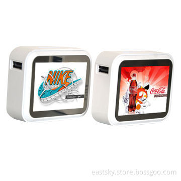 LED Light Up Power Bank with Phone Stand Function, 4,000mAh Big Capacity, with Unique Design